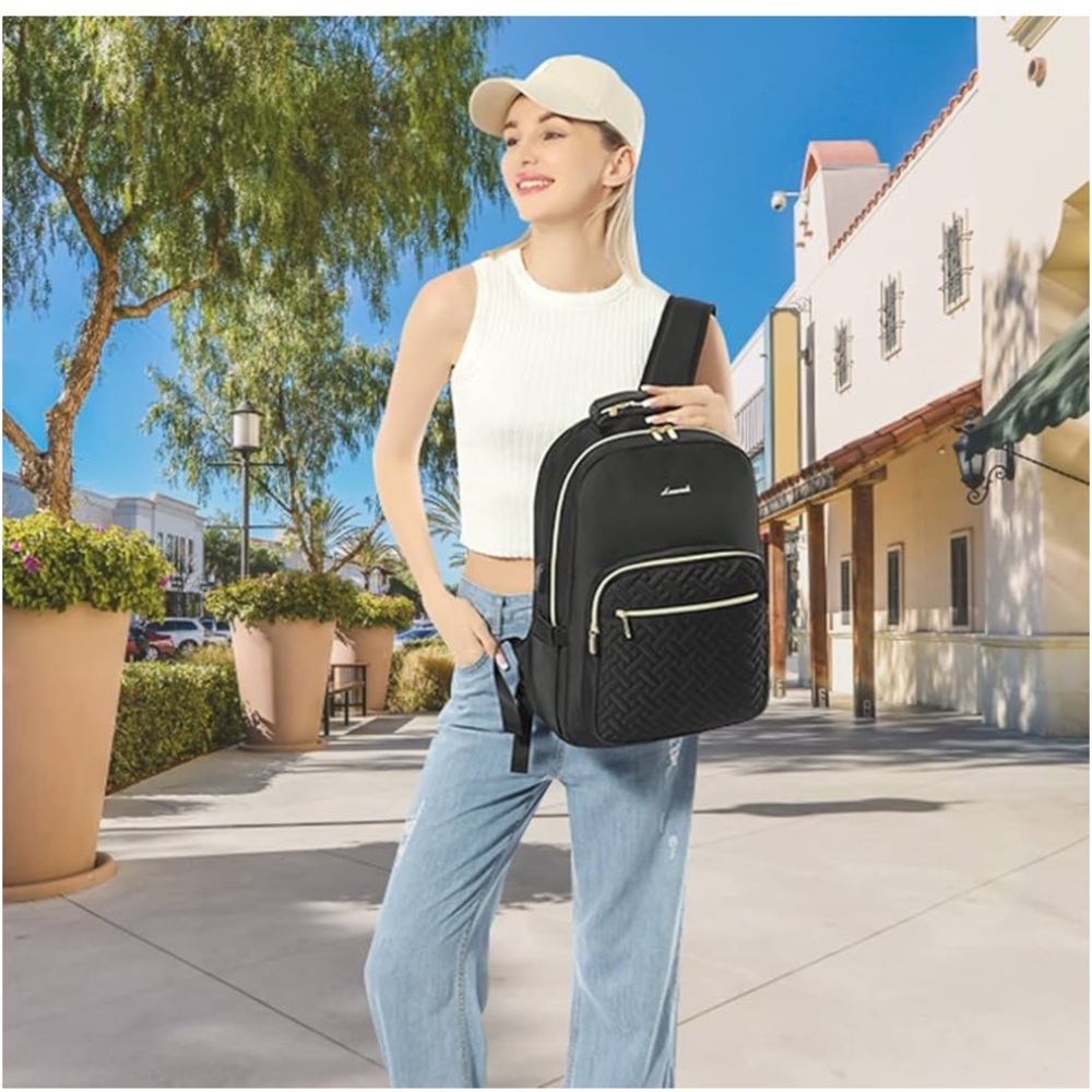 Elegant Black Women's Backpack